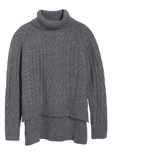 [debut] Cable Knit Turtleneck Sweater in Gold - Picture 6 of 6